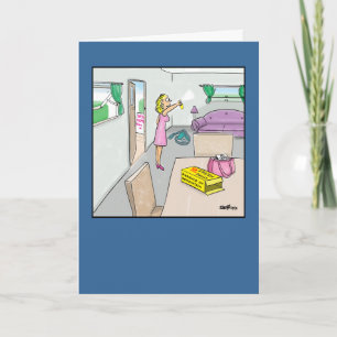 Real estate cartoon Greeting Card Karte
