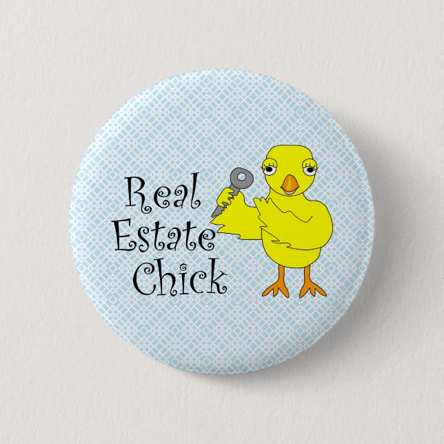 Real Estate Chick  Button (Vorderseite)