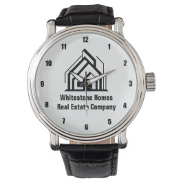 Real Estate Company Customized Realtor Logo Armbanduhr