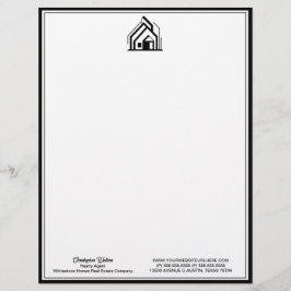 Real Estate Company Customized Realtor Logo Briefbogen