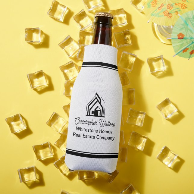 Real Estate Company Personalized Realtor Logo Flaschenkühler (In Situ Sommer)