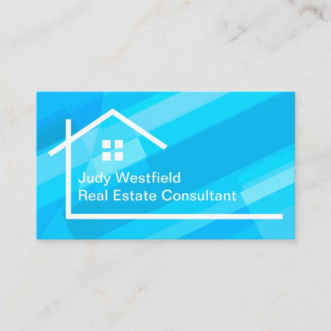 Real Estate Consultant Agent Theme Visitenkarte (Vorderseite)