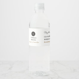 Real Estate Logo Business Promo QR label Wasserflaschenetikett