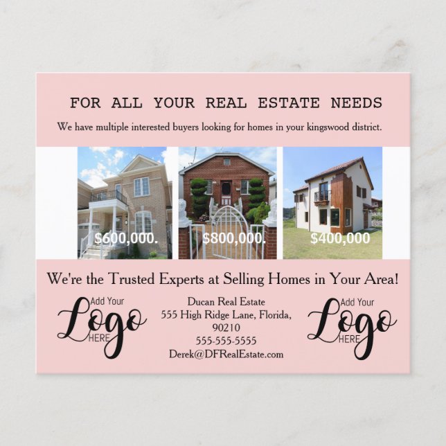 Real Estate School District Targeting Postcards Flyer (Vorne)