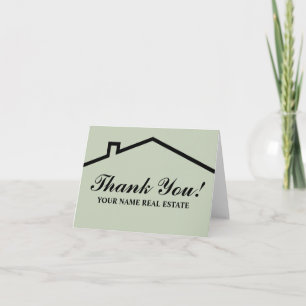 Real estate thank you note cards for business dankeskarte