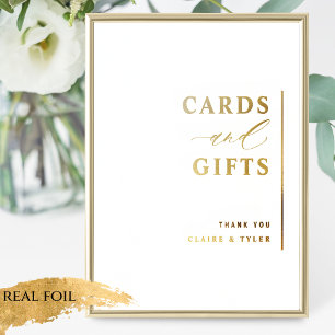 Real Foil Cards und Geschenke Minimalistische Hoch Foliendrucke