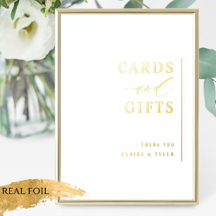 Real Foil Cards und Geschenke Minimalistische Hoch Foliendrucke