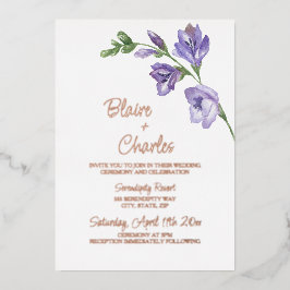 Real Foil Lavender und Einladung zur Grünen Hochze