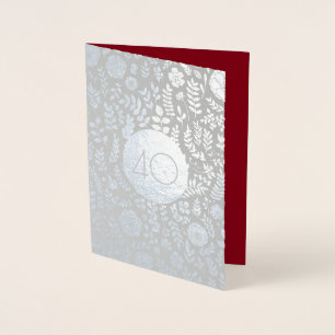 Real Foil Luxury Cards zum 40. Jubiläum Folienkarte