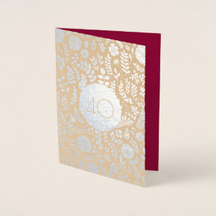 Real Foil Luxury Cards zum 40. Jubiläum Folienkarte