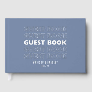 Real Foil Trendy Modern Typografy Wedding Gästebuch