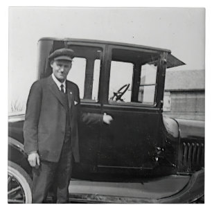 Real Foto Antiker Wagen Fliese