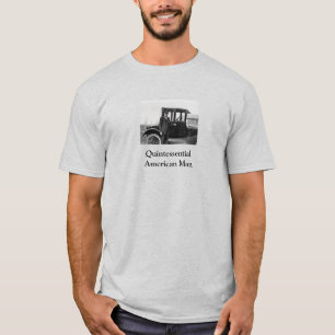 Real Foto Antiker Wagen mit Besitzer T-Shirt