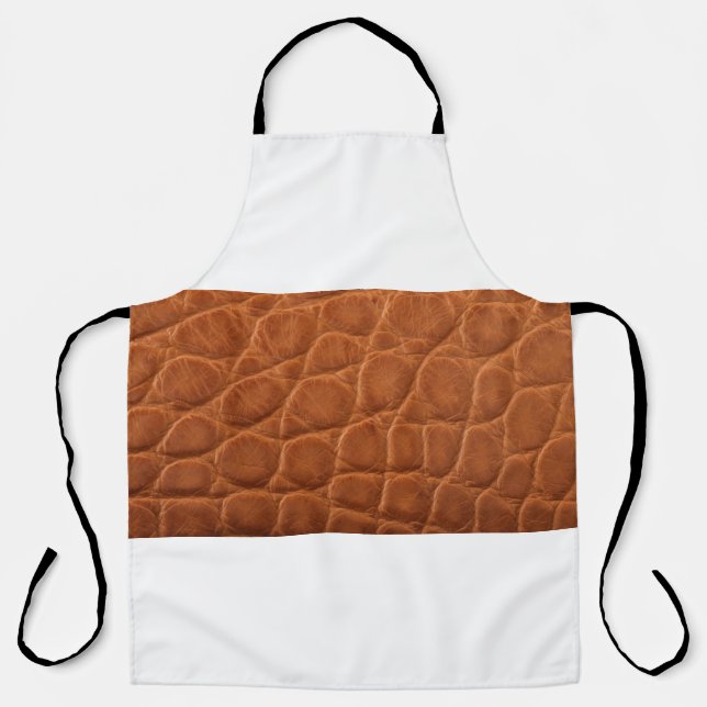 Real genuine tan brown alligator leather texture,  schürze (Vorderseite)
