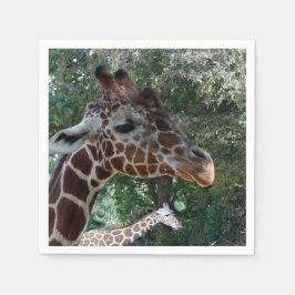 Real Giraffe Foto Paper Napkins Serviette