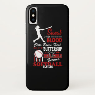 Real Girls Become Softball Players Gift Case-Mate iPhone Hülle
