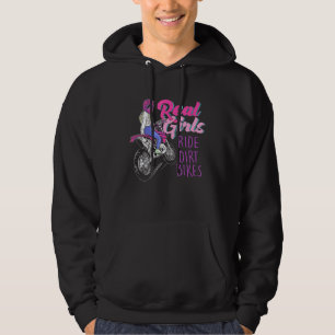 Real Girls Ride Dirt Bikes Motocross Motorrad Wo Hoodie