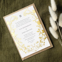 REAL-Gold-Circle Monogram-Kräne Getrocknete Wildbl