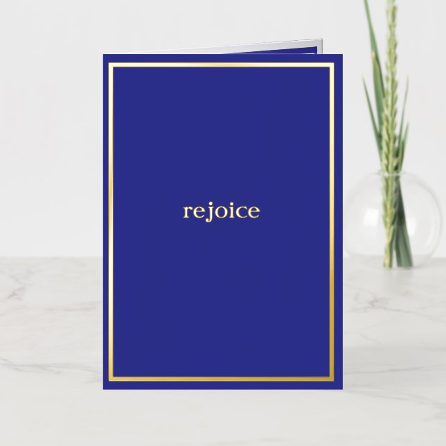 Real Gold Foil Custom Blue Folgekarte (Vorderseite)