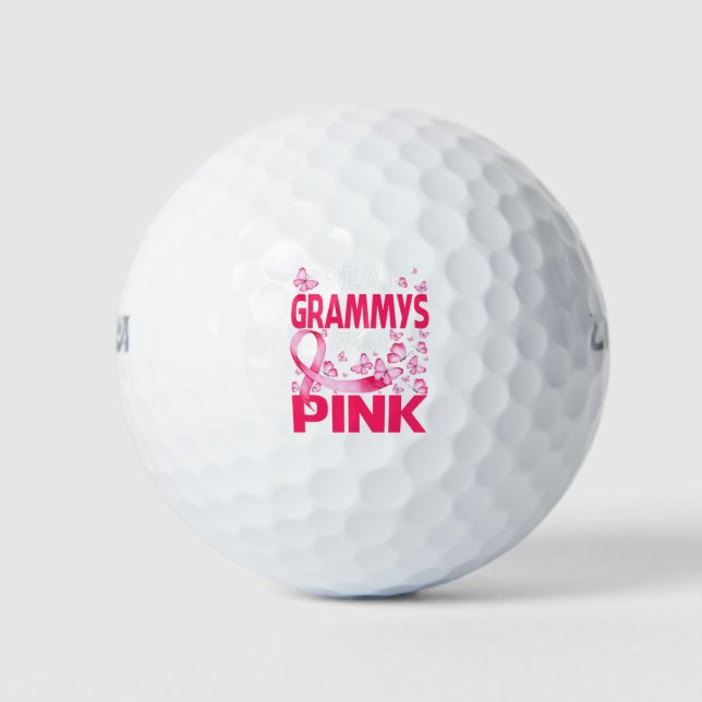 Real Grammys tragen rosa Brustkrebs-Bewusstsein Golfball (Vorderseite)
