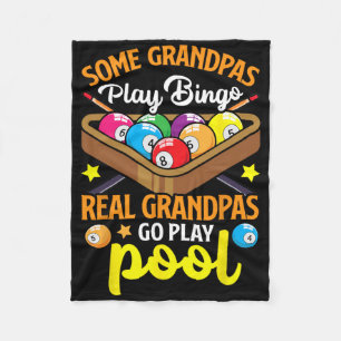 Real Grandpas Funny Pool Player Billiard Billiard Fleecedecke