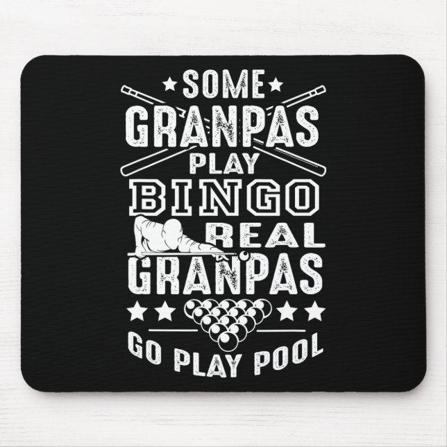 Real Grandpas Play Pool Mousepad (Vorne)