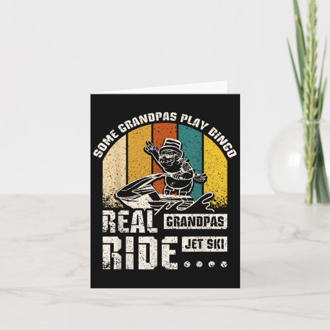 Real Grandpas Ride Jet Ski Karte (Vorderseite)