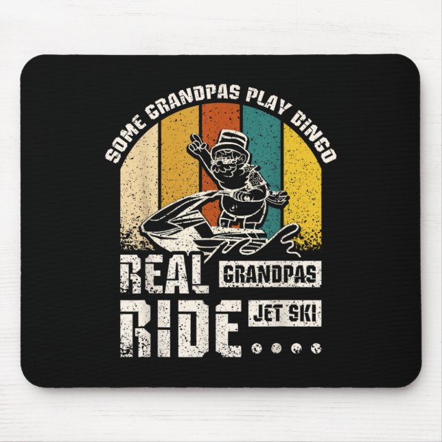 Real Grandpas Ride Jet Ski Mousepad (Vorne)