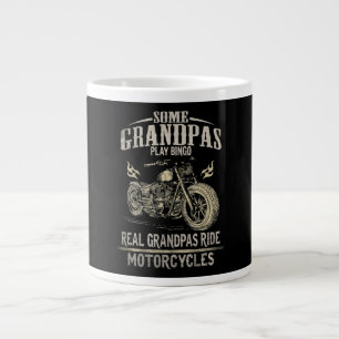 Real Grandpas Ride Motorrad Geschenk für Grandpas. Jumbo-Tasse