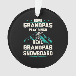 Real Grandpas Snowboard Ornament