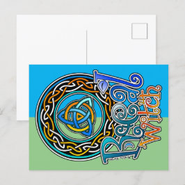 Real Hexe Postkarte