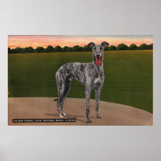 REAL HUNTSMAN Famous Greyhound Dog Poster