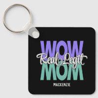 Real Legit Wow Mama Print (Lila, Aquamarin & weiß)