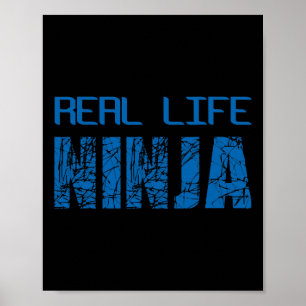 Real Life Ninja Easy Weihnachtsgeschenk Poster
