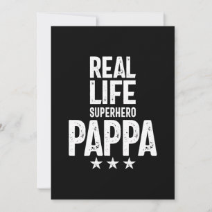 Real Life Superhero Pappa Father Gift Dankeskarte