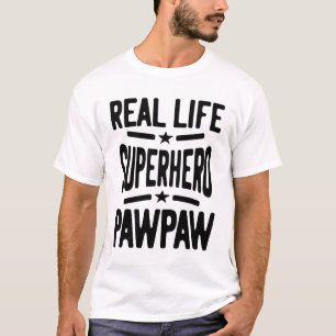 Real Life Superhero Pawpaw   Father Grandpa-Gesche T-Shirt