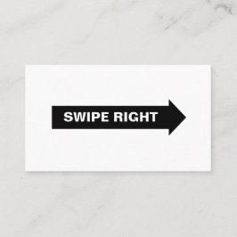 Real Life Swip Right Card Visitenkarte