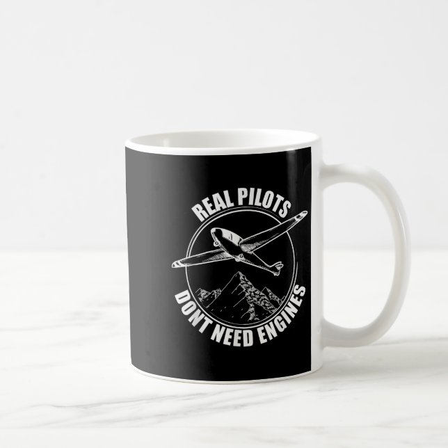 Real Lots Dont Need Engines - Glider Lot Gift  Kaffeetasse (Rechts)