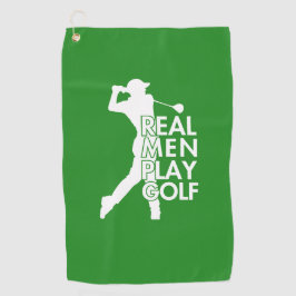Real Man Play Golf Funny Golf Thema Golfhandtuch