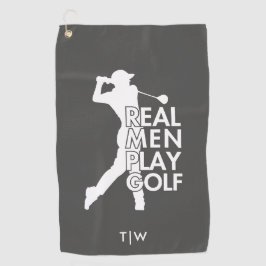 Real Man Play Golf Funny Golf Thema Golfhandtuch