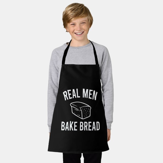 Real Men Bake Brot - Funny Baking Design Schürze (Getragen)