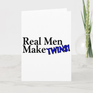 Real Men bilden Twins (B) Karte