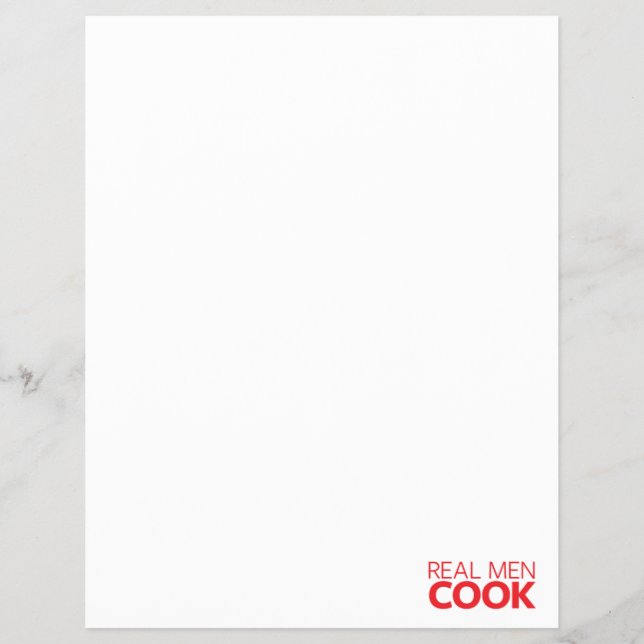Real Men Cook Flyer (Vorne)