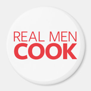 Real Men Cook Magnet