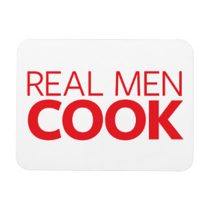 Real Men Cook Magnet