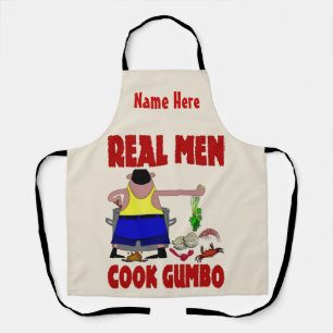 Real Men Cook Schürze - Text hinzufügen, Schürze