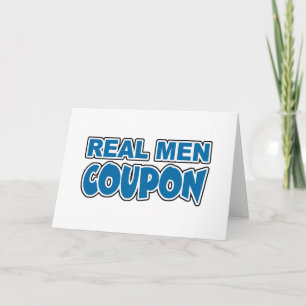 Real Men Coupon Karte