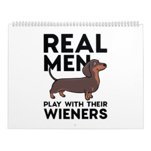 Real Men Dackeln Kalender