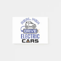 Real Men Drive Elektroautos stecken in Fahrzeug