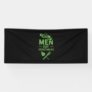 Real Men essen Gemüse Banner